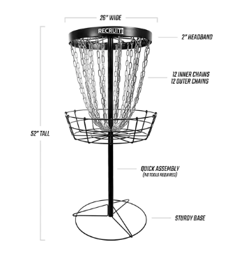 Recruit Lite Basket Disc Golf Target