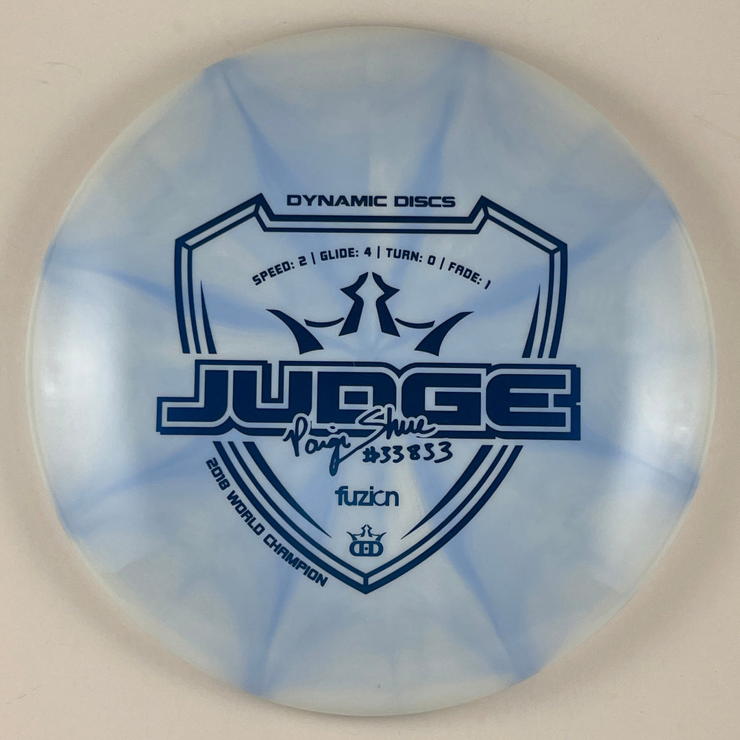 Fuzion Burst Judge Paige Shue Signature