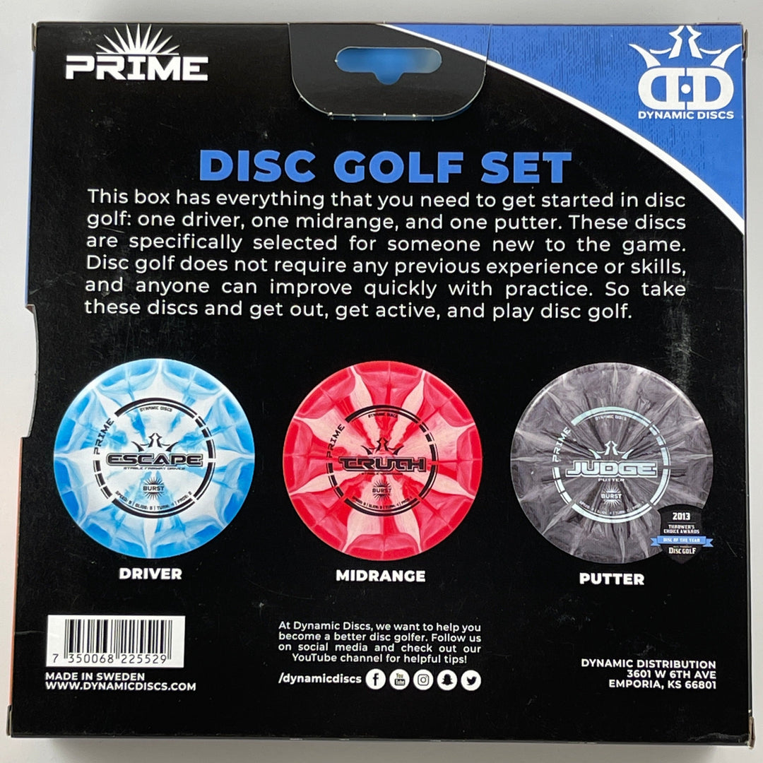 3 Disc Prime Burst Disc Golf Starter Set